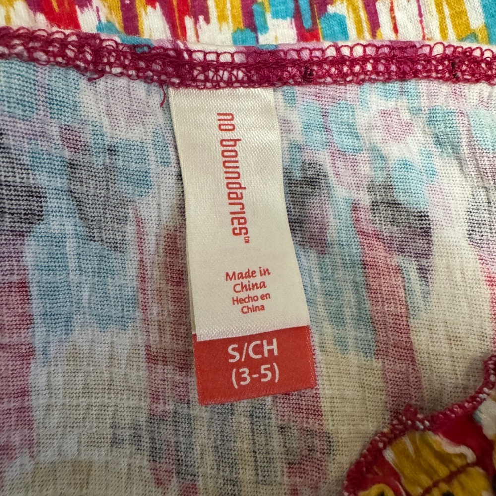 No Boundaries Y2K Multicolor Smocked Boho Tank Top Spaghetti Strap S - Picture 10 of 14